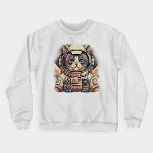 Cat Astronaut Crewneck Sweatshirt